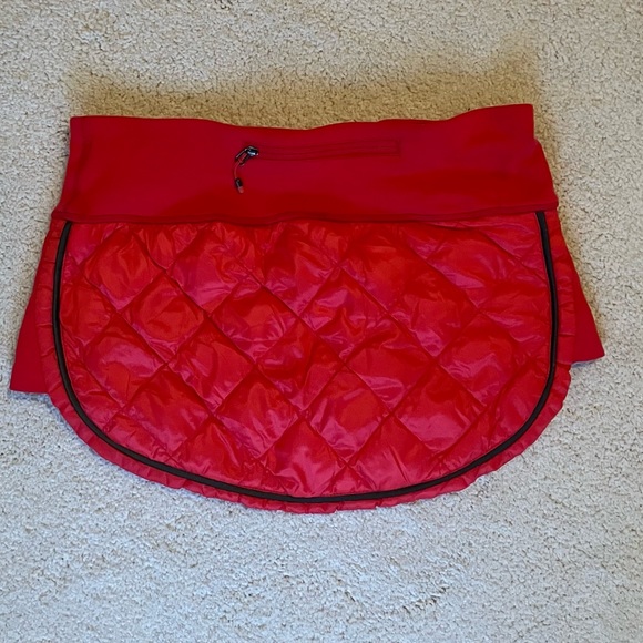 🍋 Lululemon Hot Cheeks Skirt  Down Filled Quilted Zip Pouch Pocket - Picture 9 of 14